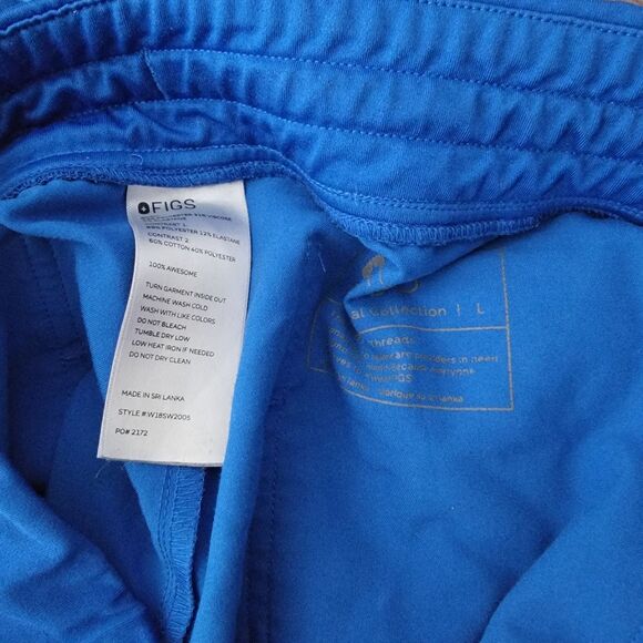 Figs Zamora Womens Size Large Joggers Technical Scrub Pants Blue W18SW2005 - Picture 9 of 10